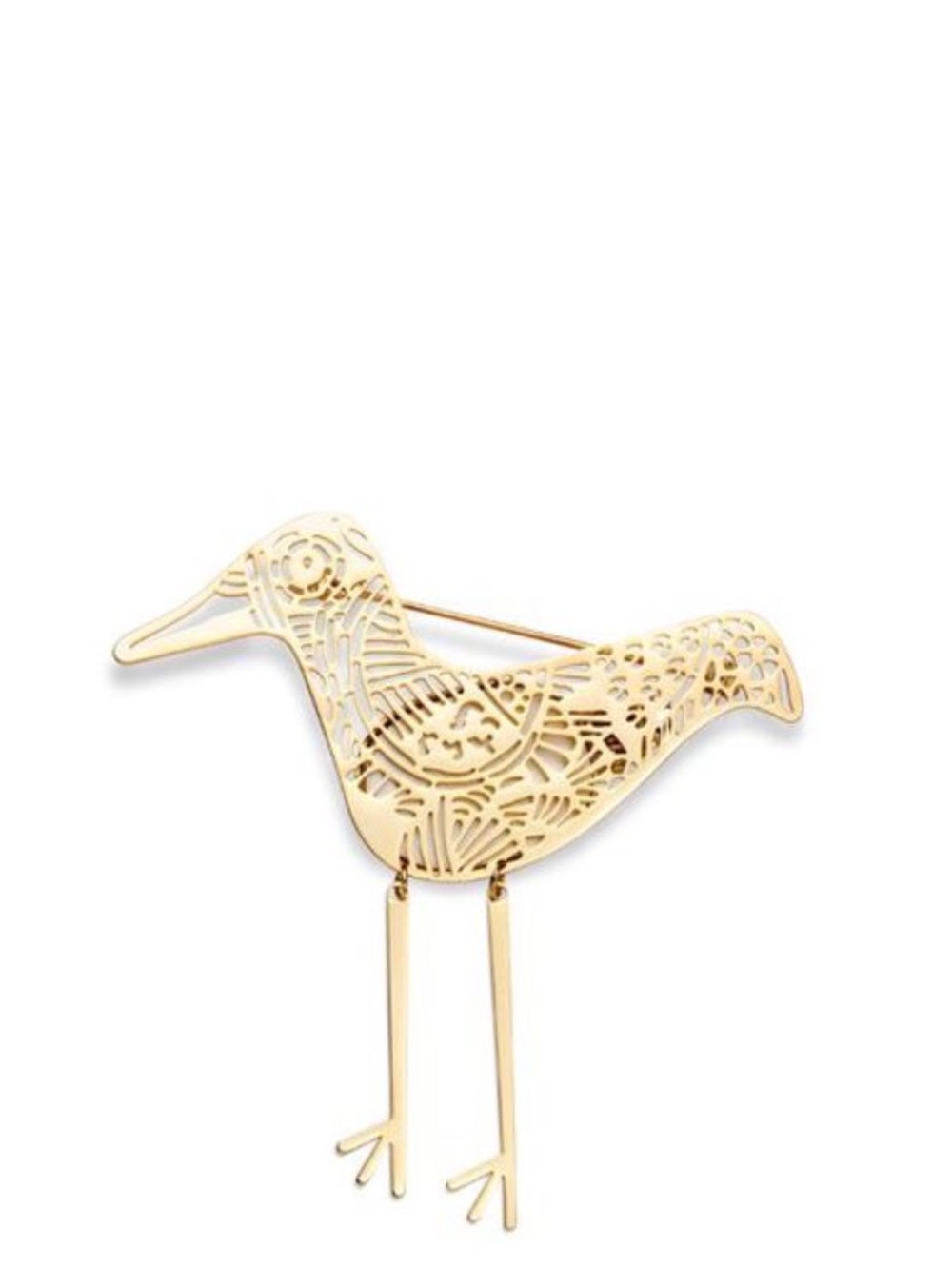 diptyque Gold Filigree Bird Brooch. scents included to place inside the brooch